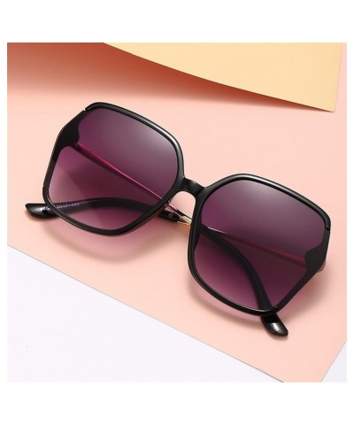 Super Large Frame Square Metal Fashion Sunglasses for Men and Women (Color : D, Size : 1) 1 D $14.72 Designer