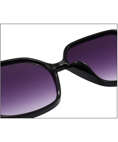 Super Large Frame Square Metal Fashion Sunglasses for Men and Women (Color : D, Size : 1) 1 D $14.72 Designer