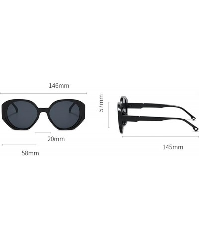 Fashion Retro Street Shooting Decorative Sunglasses Men and Women Outdoor Vacation Sunglasses (Color : D, Size : 1) 1A $17.25...