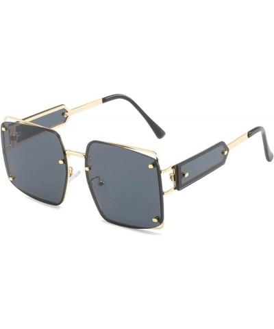 Square Metal Fashion Outdoor Vacation Sunglasses for Men and Women (Color : 1, Size : 1) 1 2 $15.83 Designer