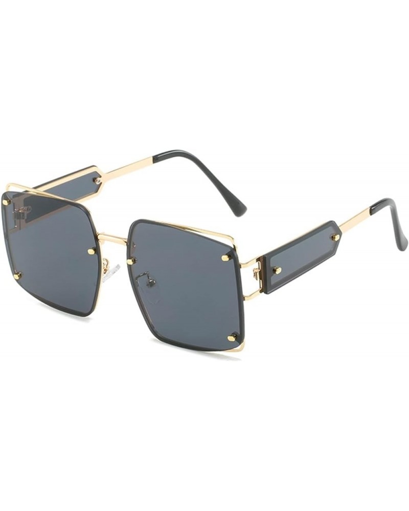 Square Metal Fashion Outdoor Vacation Sunglasses for Men and Women (Color : 1, Size : 1) 1 2 $15.83 Designer