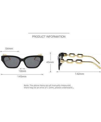 Classic Small Frame Women Retro Fashion Decorative Sunglasses (Color : C, Size : 1) 1 B $17.51 Designer