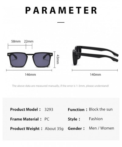 Square Frame Retro Men And Women Driving Sports Driver Beach Driving Fashion Sunglasses D $14.23 Sport