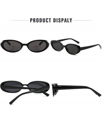 Tiny Small 90s Sunglasses for Women Men Retro Oval Tinted Glasses Tortoise $13.19 Goggle