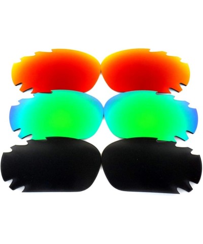 Replacement Lenses for Oakley Racing Jacket Black&Green&Red Color Polarized 3 Pairs,FREE S&H. Black&green&red $11.74 Designer