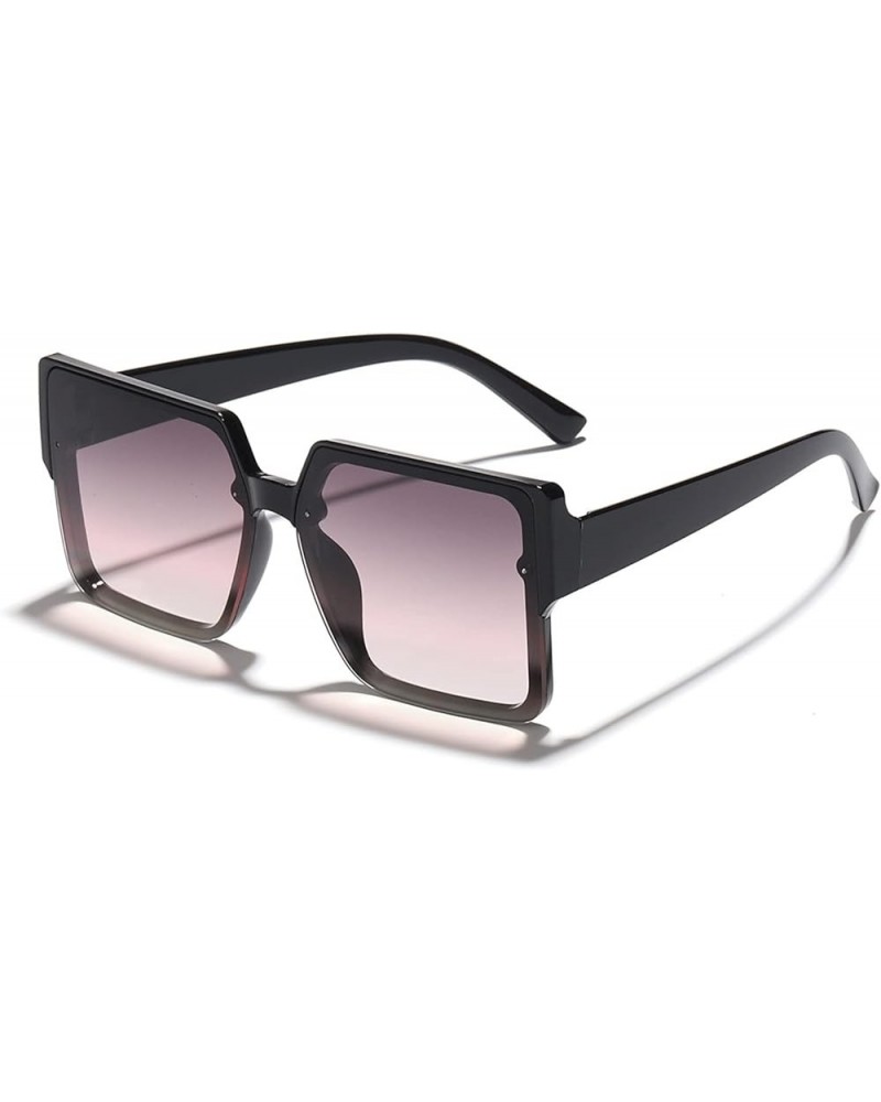 Large Frame Personality Men and Women Outdoor Vacation Decorative Fashion Sunglasses (Color : D, Size : 1) 1 D $11.98 Designer