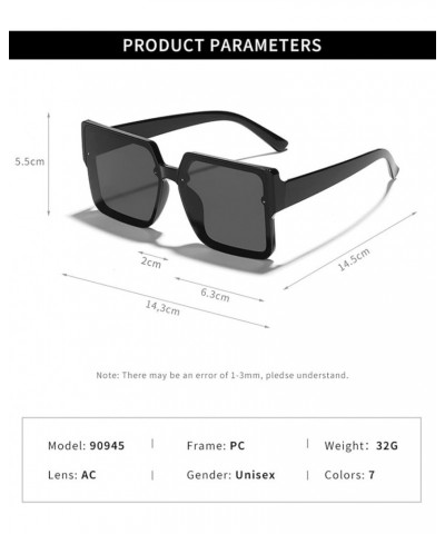 Large Frame Personality Men and Women Outdoor Vacation Decorative Fashion Sunglasses (Color : D, Size : 1) 1 D $11.98 Designer