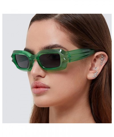 Square Punk Fashion Hip Hop Men's and Women's Sunglasses (Color : B, Size : 1) 1 F $20.73 Designer