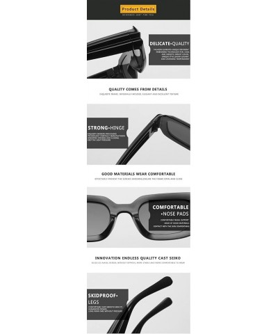 Square Punk Fashion Hip Hop Men's and Women's Sunglasses (Color : B, Size : 1) 1 F $20.73 Designer