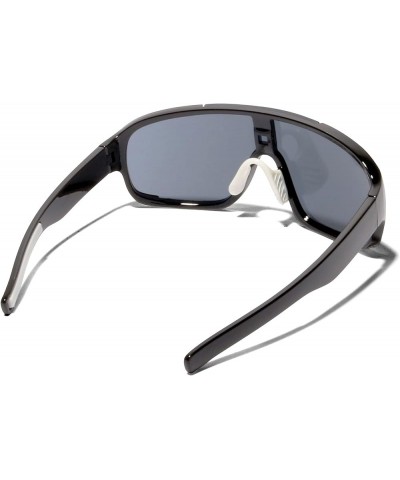 Oversized Oval 80s Retro Sports Mono Mirrored UV400 Mens Women's Sunglasses Back Frame / Black Lens $10.77 Oval