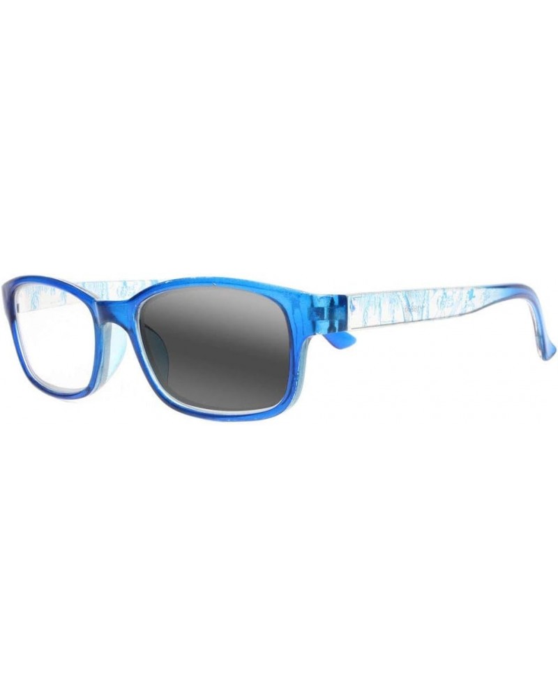 Men women Chinese Style Rectangle Photochromic Transition Reading Glasses +1.0~+4.0 Blue $37.50 Rectangular