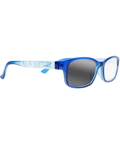 Men women Chinese Style Rectangle Photochromic Transition Reading Glasses +1.0~+4.0 Blue $37.50 Rectangular