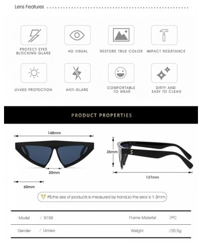 Trendy Triangle Men's And Women's Sunglasses Outdoor Vacation Party Sunglasses Gift G $10.52 Designer