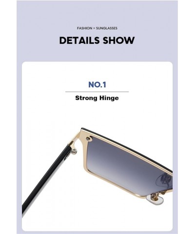 Square Large Frame Street Shooting Sunglasses Men and Women Outdoor Vacation Beach Decoration Sunglasses (Color : B, Size : M...