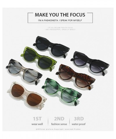 Cat's Eye Trend Rhombus Men's and Women's Sunglasses Outdoor Vacation Decorative Sunglasses Gift E $12.85 Designer