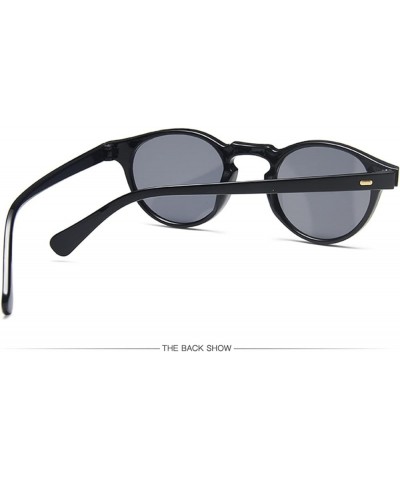 Men and Women Retro Small Frame Sunglasses Outdoor Vacation Decorative Sunglasses (Color : D, Size : 1) 1 B $14.40 Designer