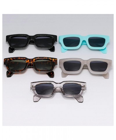 Retro Sunglasses Vintage Sunglasses Small Square Rectangle 90s Glasses Trendy Y2K for Men Women 2pcs Black+grey $9.24 Rectang...