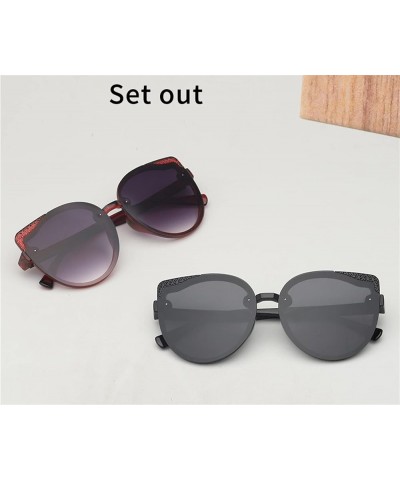 Large Frame Men's Outdoor Sunglasses Vacation Beach Fashion Decorative Sunglasses (Color : A, Size : 1) 1 E $13.98 Designer