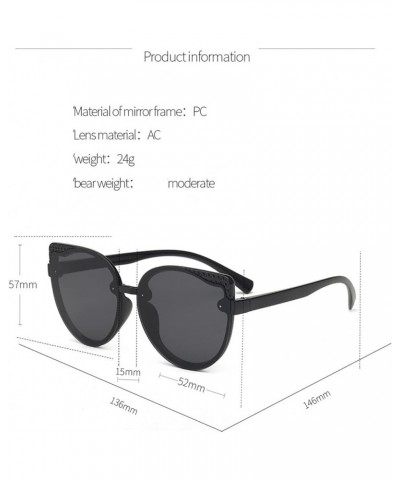 Large Frame Men's Outdoor Sunglasses Vacation Beach Fashion Decorative Sunglasses (Color : A, Size : 1) 1 E $13.98 Designer