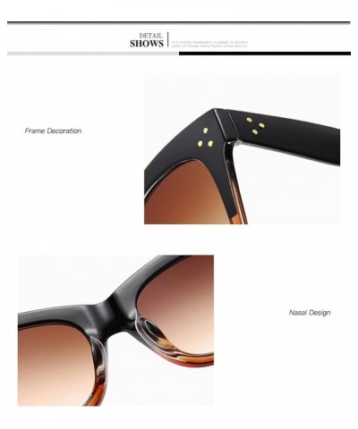 Large Frame Retro Men And Women Sunglasses Vacation Beach Driving Trendy UV400 Sunglasses Gift A $19.21 Designer