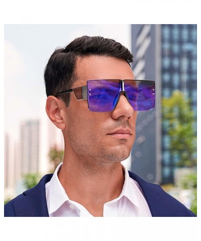 Punk Men and Women Sunglasses Outdoor Vacation Beach Street Shooting Decorative Glasses (Color : D, Size : Medium) Medium E $...