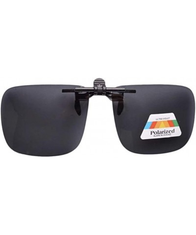 Medium Flip up Sunglasses Clip on - POLARIZED Gray $13.62 Square