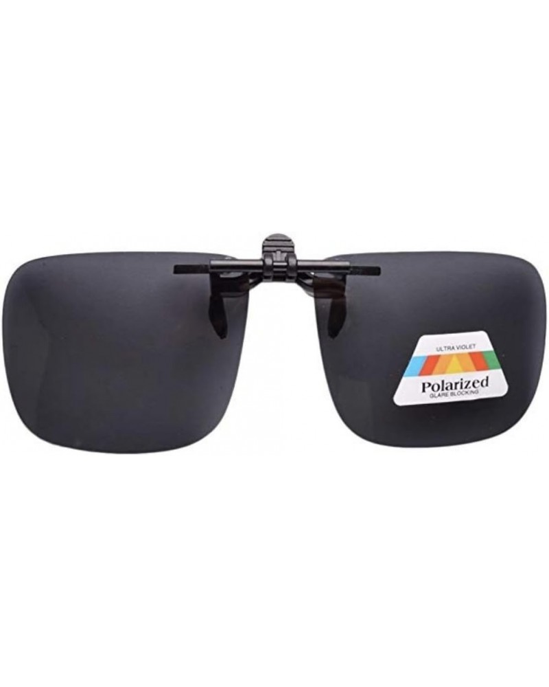 Medium Flip up Sunglasses Clip on - POLARIZED Gray $13.62 Square