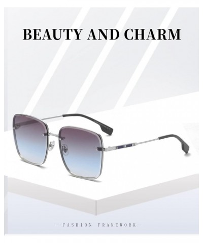 Metal Large-Frame Sunglasses for Men and Women Vacation Beach Driving Shade (Color : D, Size : Medium) Medium F $20.26 Designer