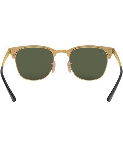 RB3716 Clubmaster Metal Sunglasses+ Vision Group Accessories Bundle Black on Arista/Crystal Green(187) $92.12 Square