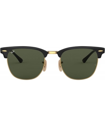 RB3716 Clubmaster Metal Sunglasses+ Vision Group Accessories Bundle Black on Arista/Crystal Green(187) $92.12 Square