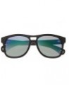 Las Islas Wood Aviator Polarized Unisex Sunglasses ESG05 Ebony/Purple-green $46.50 Aviator