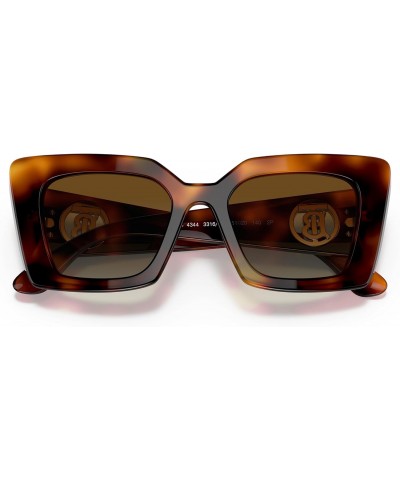 Daisy BE 4344 3316T5 Havana Plastic Square Sunglasses Brown Gradient Polarized Lens $64.40 Square