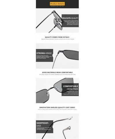 Metal Outdoor Vacation Sunglasses for Men and Women (Color : A, Size : 1) 1A $16.58 Designer