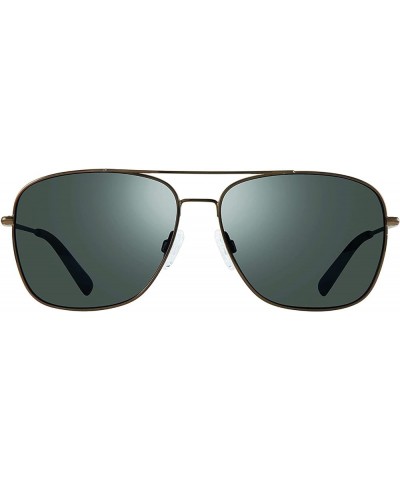 Sunglasses Harbor: Polarized Lens Filters UV, Metal Navigator Frame Gunmetal Frame With Graphite Lens $63.24 Aviator