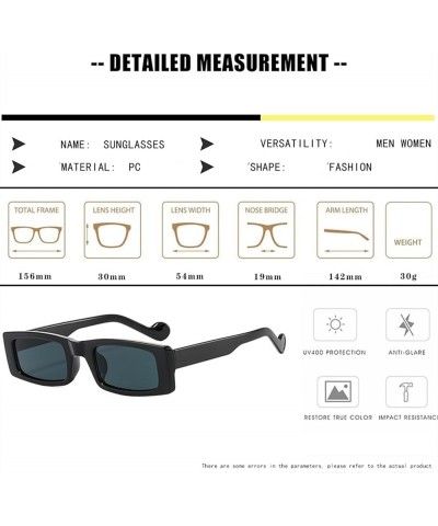 Small Frame Hip Hop Men's and Women's Sunglasses, Outdoor Vacation Beach Glasses (Color : H, Size : Medium) Medium A $17.84 D...