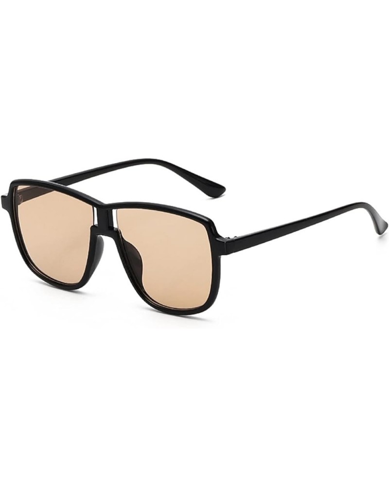 Retro Large Frame Men's and Women's Outdoor Holiday Sunglasses Sunglasses (Color : D, Size : Medium) Medium C $16.10 Designer