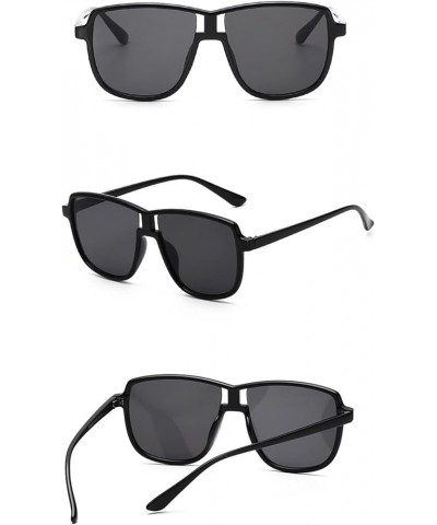 Retro Large Frame Men's and Women's Outdoor Holiday Sunglasses Sunglasses (Color : D, Size : Medium) Medium C $16.10 Designer