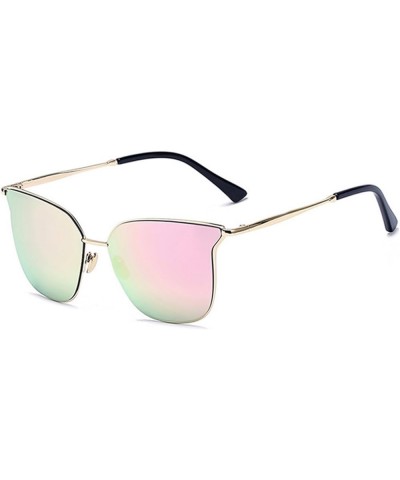 Cat Eye Women Fashion Designer Sunglasses Metal Frame Colored Lens 86009 Fire Mirror $8.83 Cat Eye