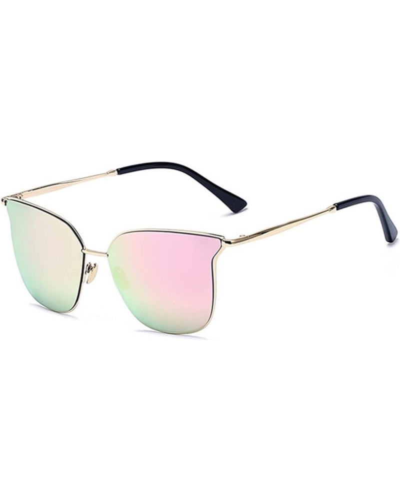 Cat Eye Women Fashion Designer Sunglasses Metal Frame Colored Lens 86009 Fire Mirror $8.83 Cat Eye