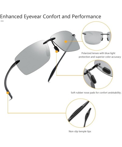 Polarized Sunglasses for Men and Women, Lightweight Sports Sunglasses with UV Protection for Driving Gray $11.86 Sport