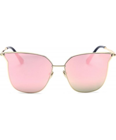 Cat Eye Women Fashion Designer Sunglasses Metal Frame Colored Lens 86009 Fire Mirror $8.83 Cat Eye