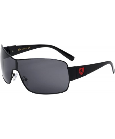 Impact - One Piece Shield Sunglasses Black $18.85 Wayfarer