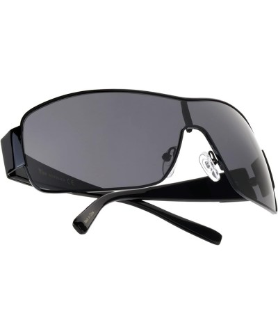 Impact - One Piece Shield Sunglasses Black $18.85 Wayfarer