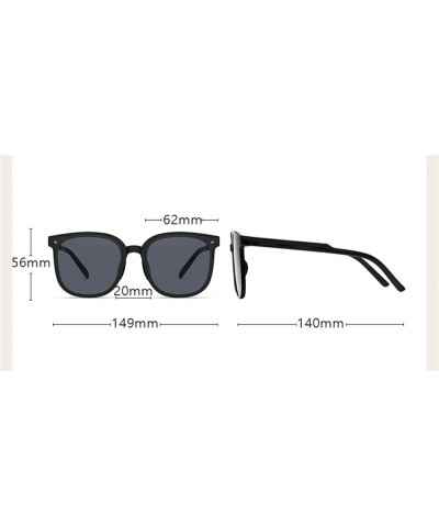 Folding Polarized Men and Women Sunglasses Outdoor Vacation Beach Decorative Sunglasses (Color : C, Size : Medium) Medium D $...