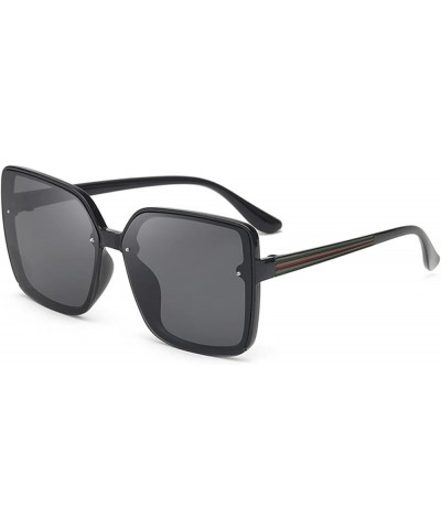 Square Large Frame Men and Women Personality Trendy Photo Sunglasses (Color : B, Size : 1) 1A $14.45 Designer