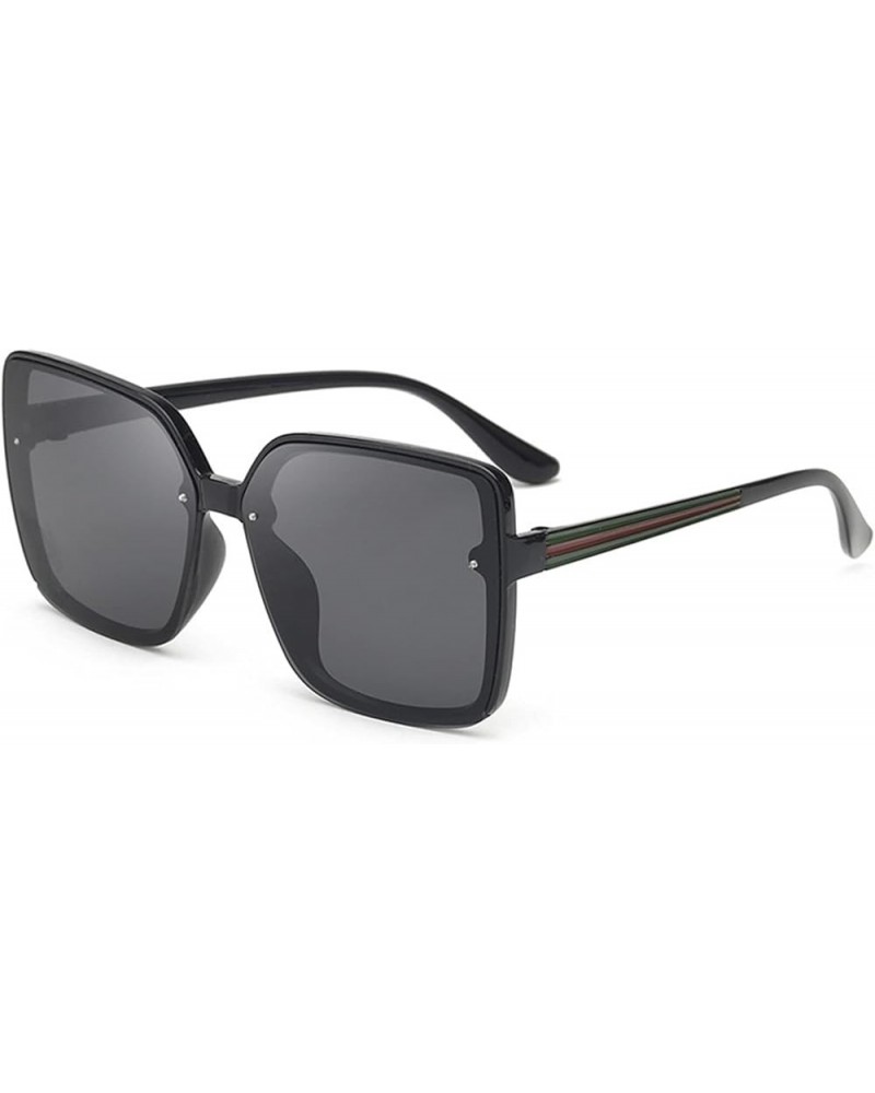 Square Large Frame Men and Women Personality Trendy Photo Sunglasses (Color : B, Size : 1) 1A $14.45 Designer