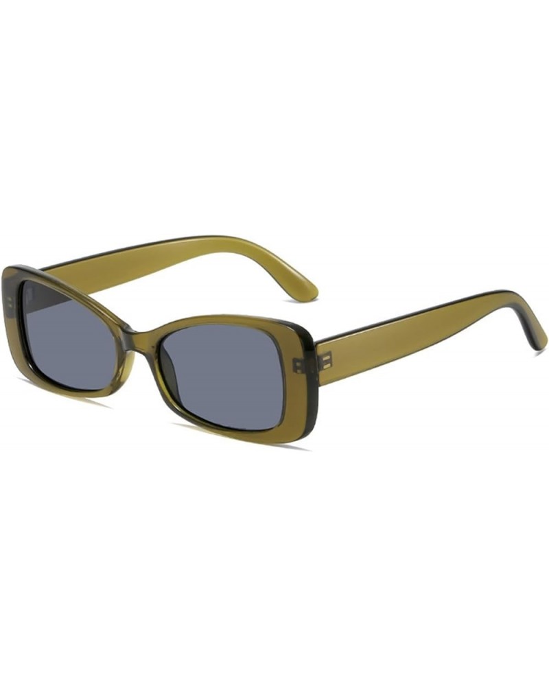 Small Square Box Fashion Retro Sunglasses Men and Women cat Eye Glasses Outdoor (Color : C, Size : 1) 1 B $17.60 Designer