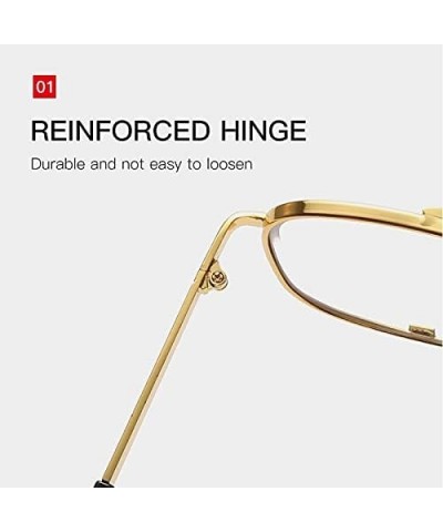 Fashion Classic Oversized Men Sunglasses Luxury Women Sun Glasses Male Square Retro Metal Frame Goggle 1-kp1835-c1 $15.03 Goggle