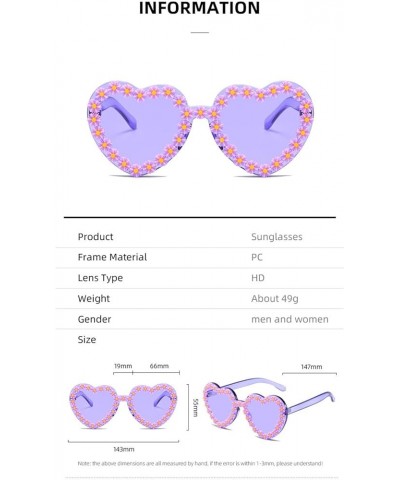 Funny Party Women Sunglasses, Heart Shaped Holiday Beach Party Glasses (Color : A, Size : Medium) Medium D $14.53 Designer