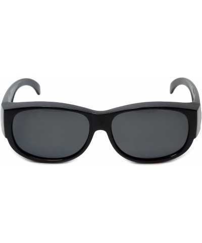 Fitover Sunglasses Wear-Over your Readers Perfect for Driving (7667) with Case Black Grey $7.77 Oval